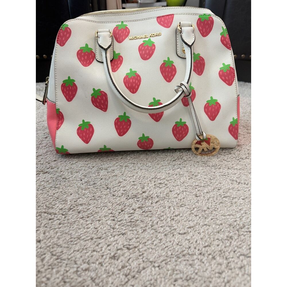 Michael Kors Hand Painted Strawberry Purse